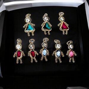 Birthstone Babies Mothers 14k Gold  Charm Choice Boy or Girl